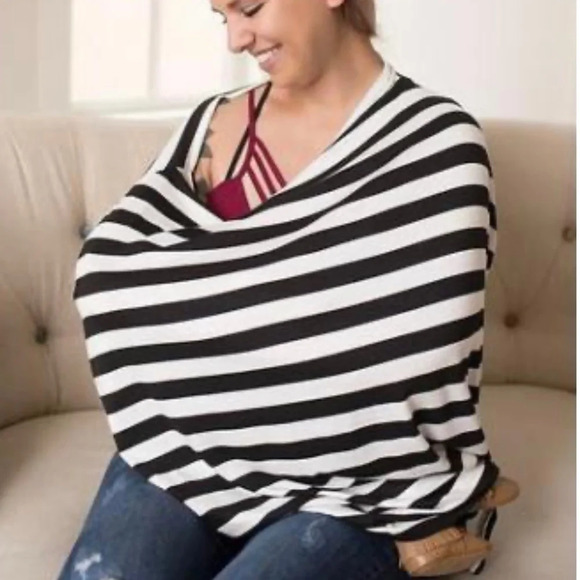 Itzy Ritzy Mom Boss 4 in 1 multi-use car seat cover nursing cover Lightening - Picture 12 of 13